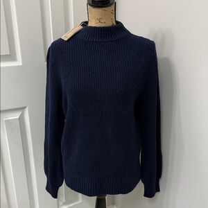 Patagonia Navy Blue Women's Off Country Mock Neck Sweater, New